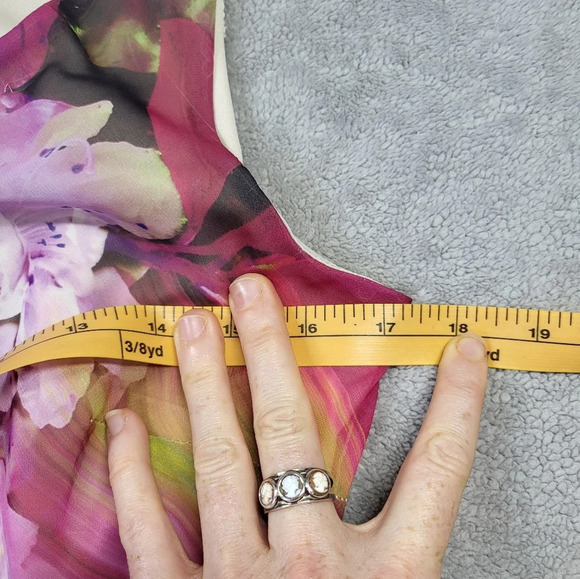 Signature by Robbie Bee Dress Womens 6 Floral Fairy Art To Wear Ethereal - Picture 10 of 16